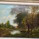 Tableau paysage campagne ancien