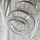Suspension vintage Massive en métal doré et verre texturé -