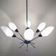 Lustre Sputnik vintage, attribué à Stilnovo, Italie, années 1960