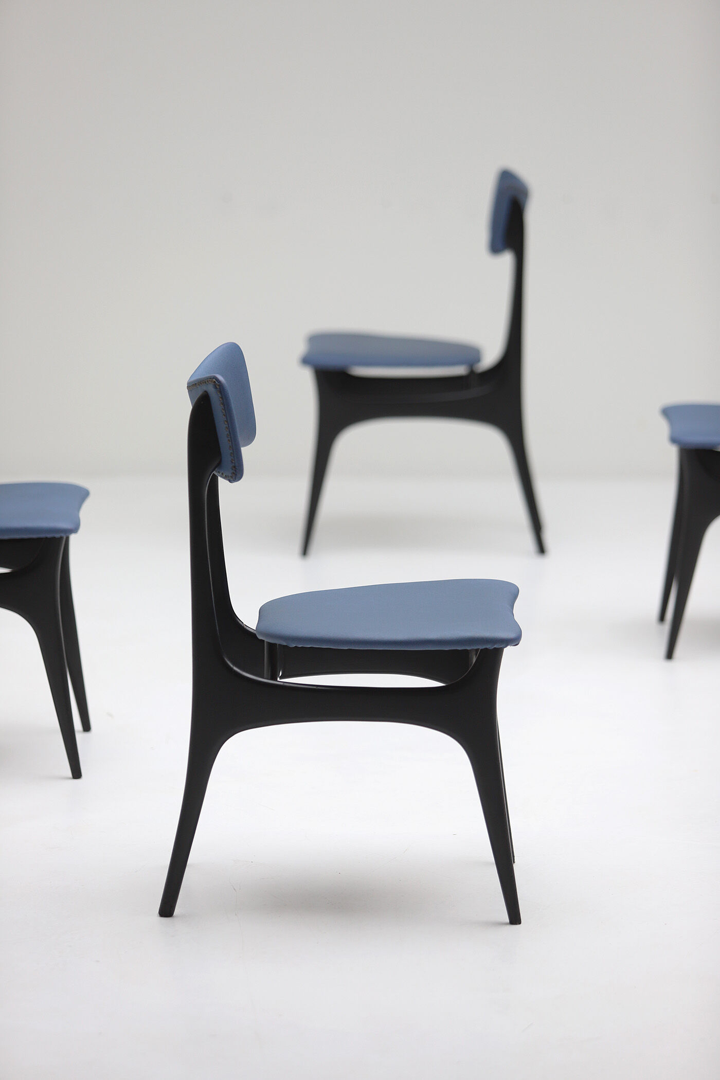 set of six Alfred Hendrickx S3 dining chairs for Belform