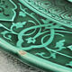 3 dessert plates XIX Sarreguemines Majolica shaded enamel Rubelles