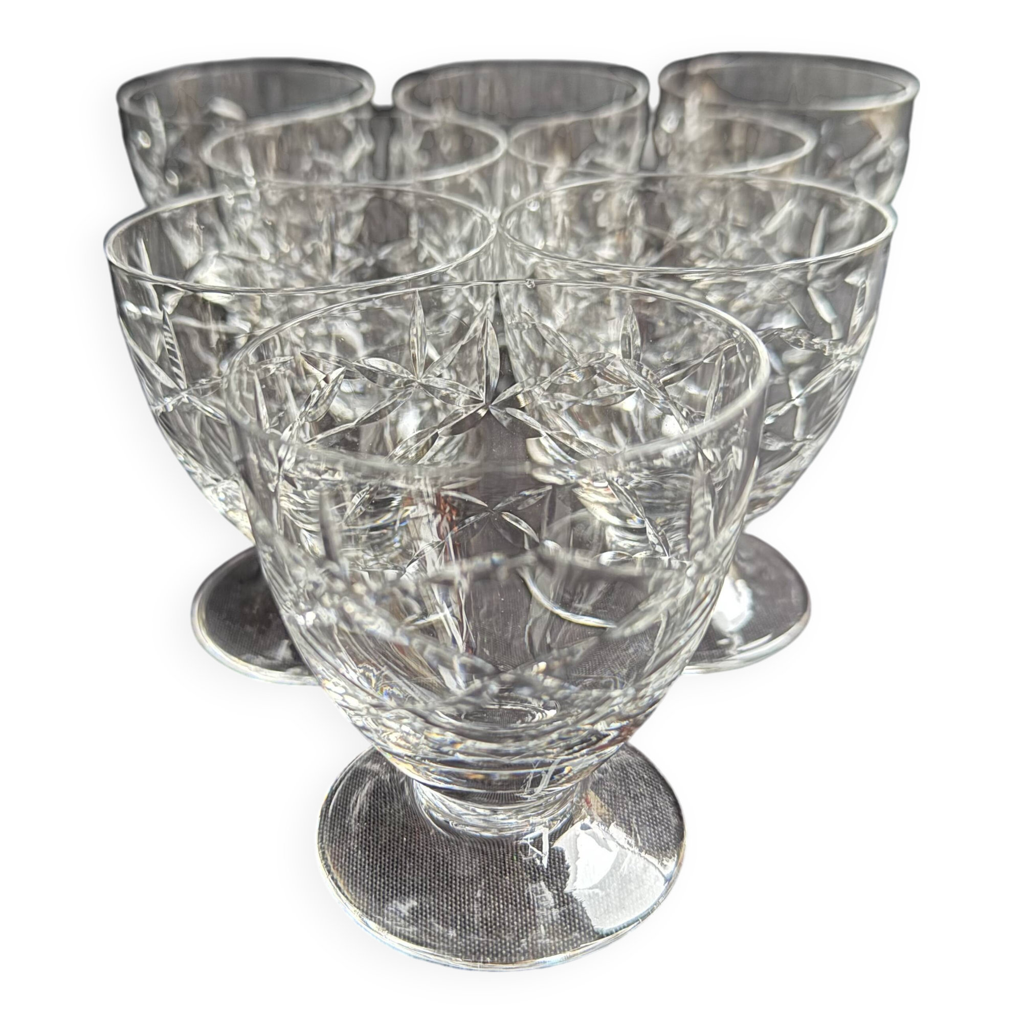 8 Wine glasses – Daum Nancy France