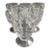 8 Wine glasses – Daum Nancy France