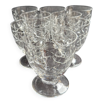 8 Verres à vin – Daum Nancy France