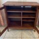 TV cabinet in mahogany, a unique piece made by a cabinetmaker.