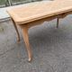 Louis XV extendable dining table from the 20th century, renovated in cherry wood, 140-240cm.