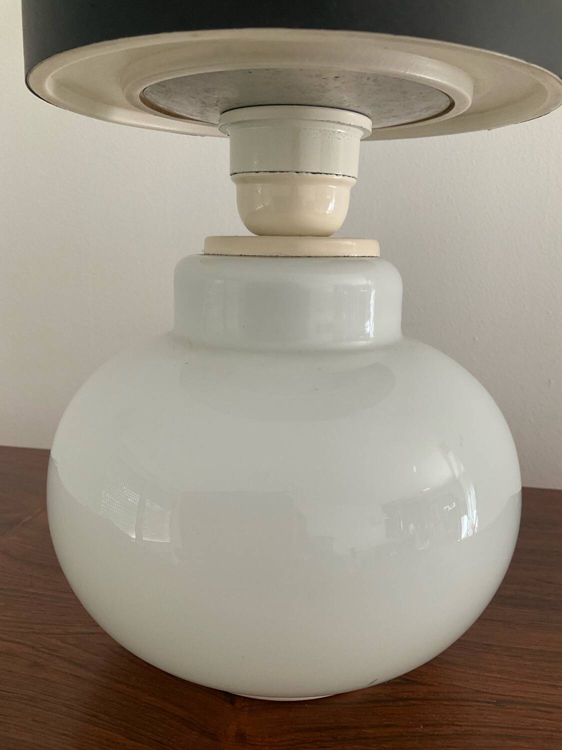 Vintage opaline lamp