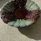 Vintage ceramic barbotine cup, West Germany