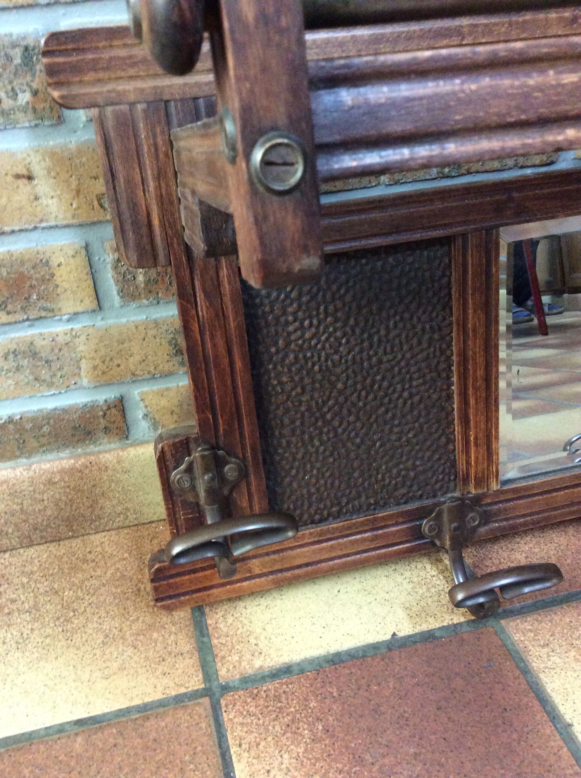 Door wall coat wooden