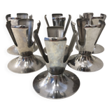6 goose egg cups, 1970