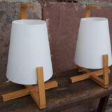 Pair of bedside lamps