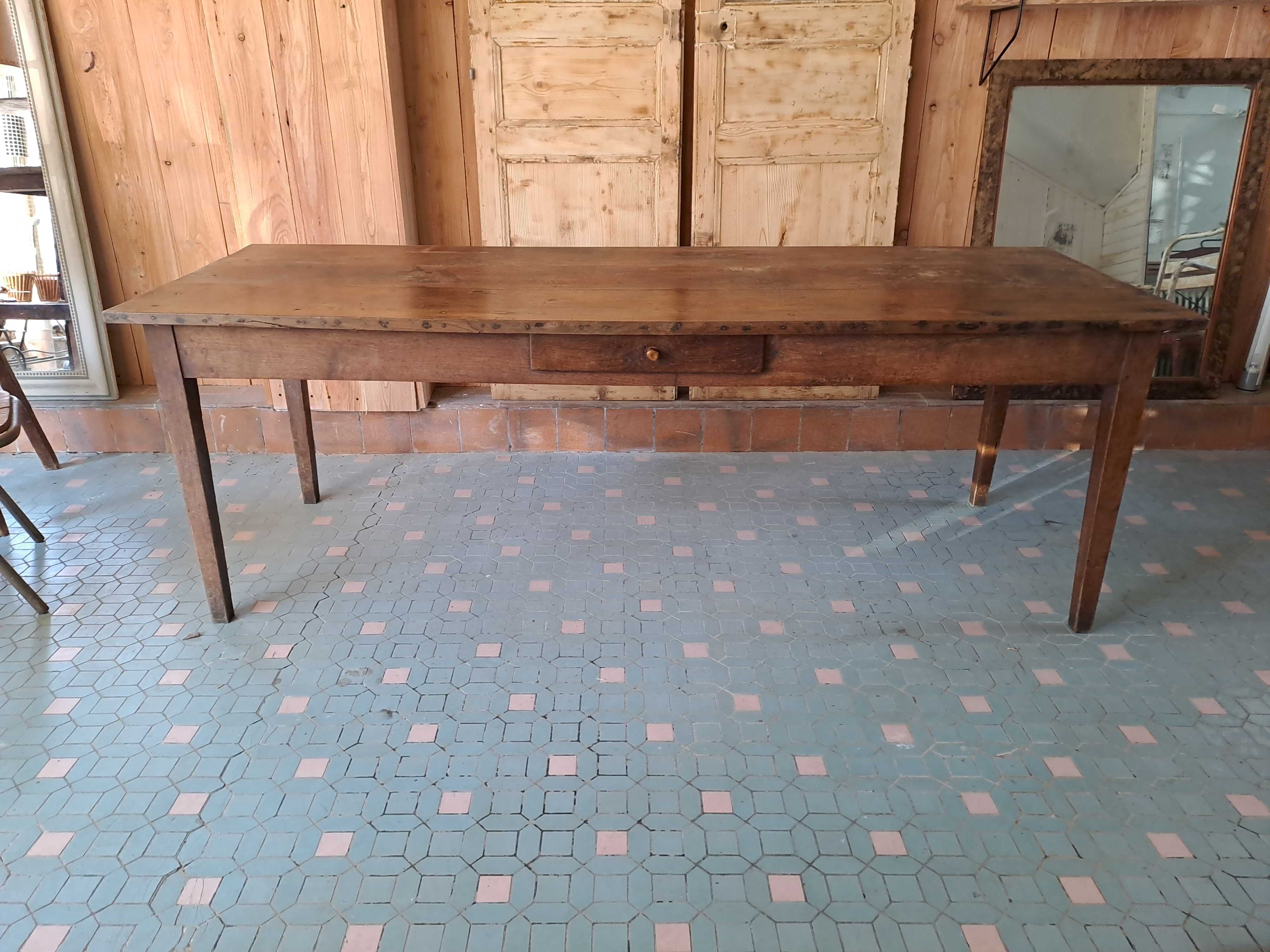 Oak farmhouse table