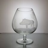 6 verres à cognac en cristal