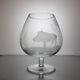 6 crystal cognac glasses