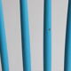 Pair of vintage Scandinavian Windsor chairs with blue bars