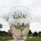 9 old port glass art deco style glass