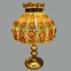 Felipe Derflingher table lamp, amber 1960,70