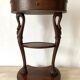 Empire style swan neck and lion paw pedestal table