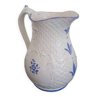 Small earthenware pitcher K.G. Lunéville