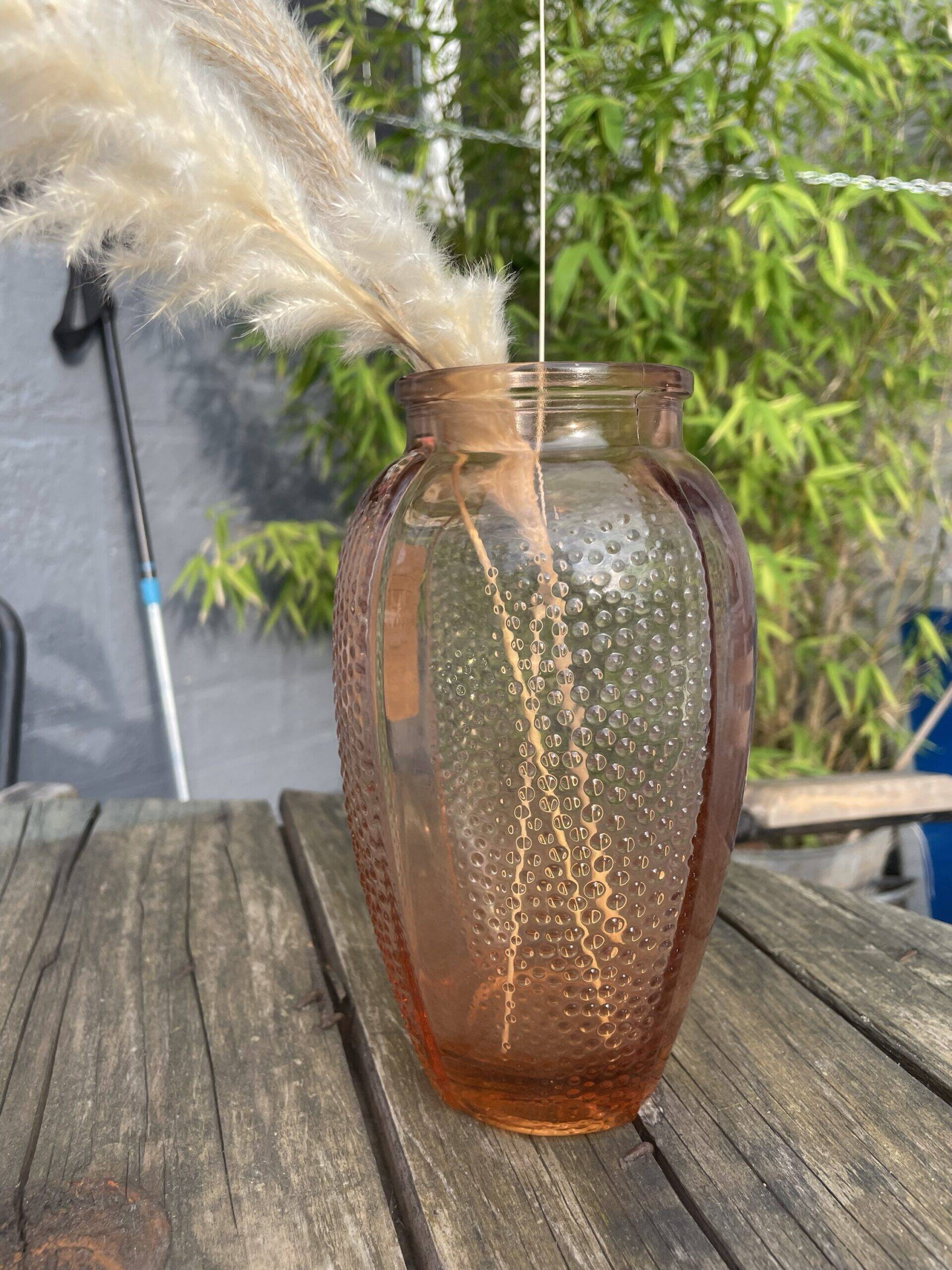 Art Deco pink vase