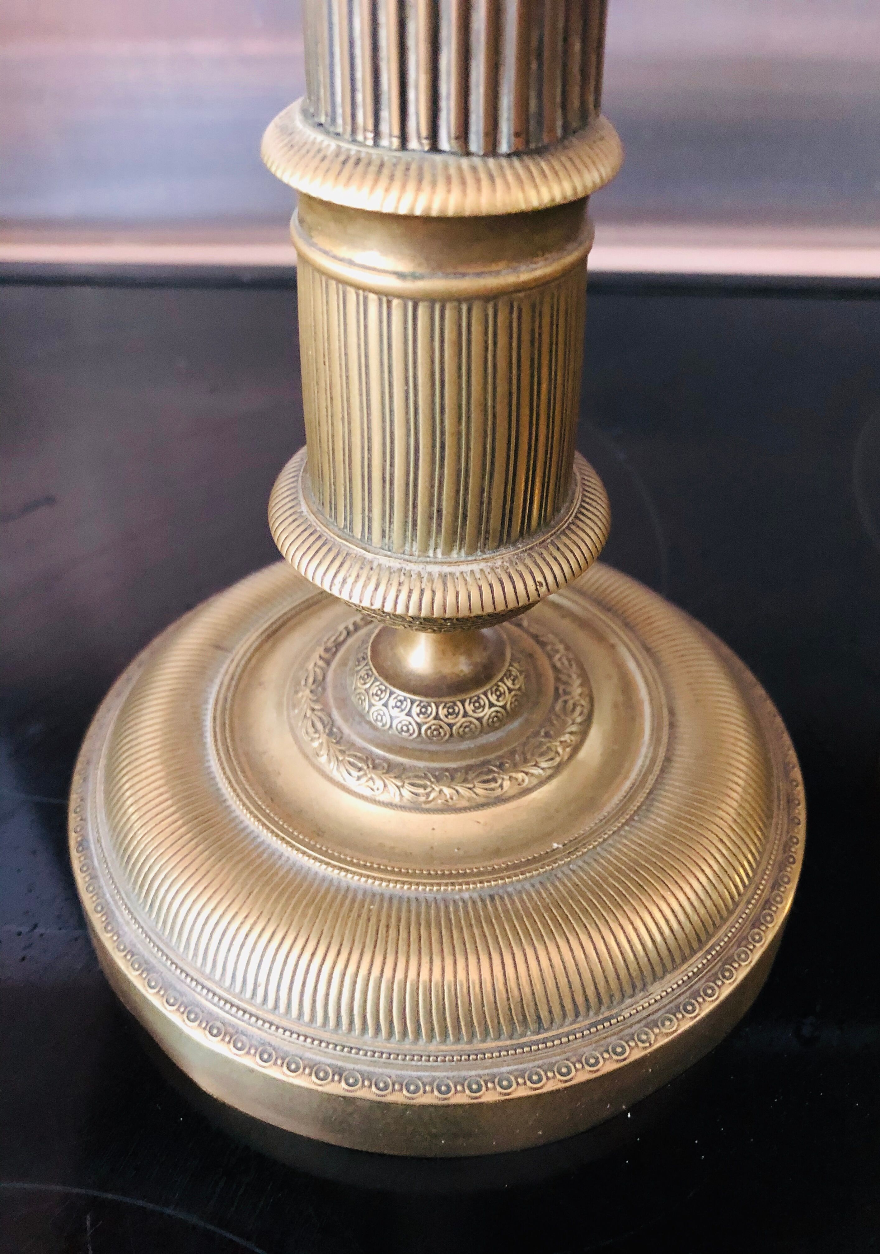 Pair of brass torches