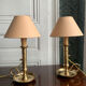 Paire de lampes bougeoirs