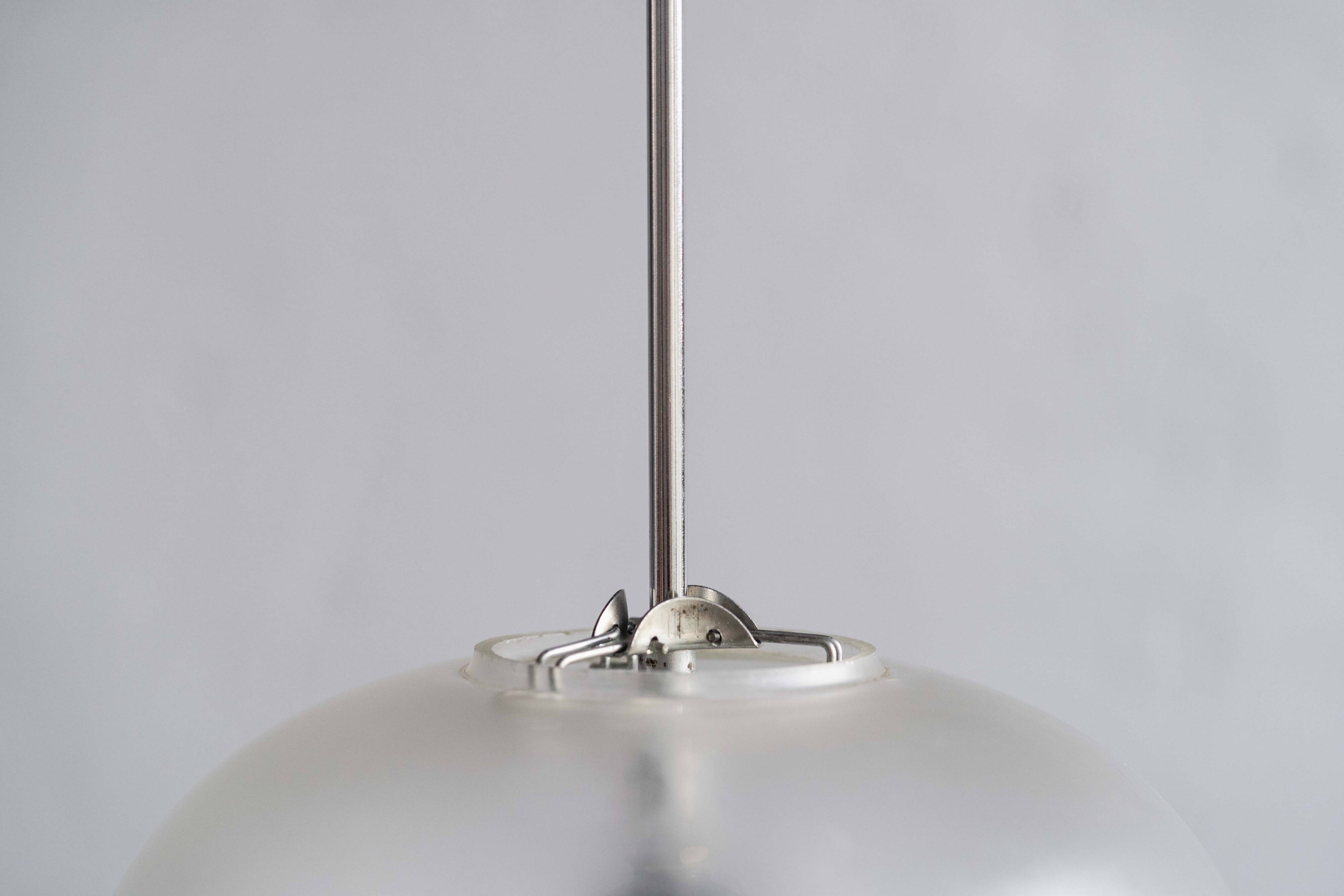 Czechoslovak Flakestone Glass Hanging Lamp, 1970s