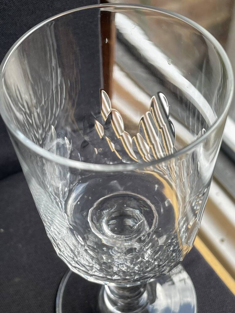 6 Baccarat Champigny cooked wine glasses