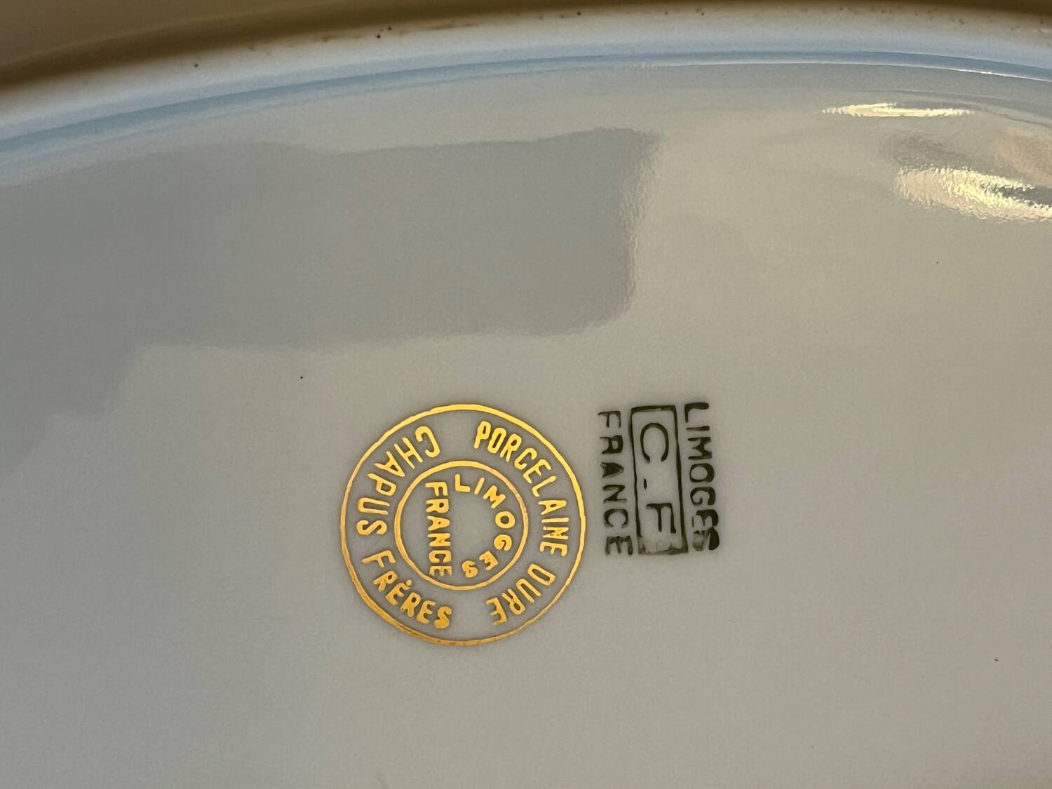 Pair of oval porcelain dishes