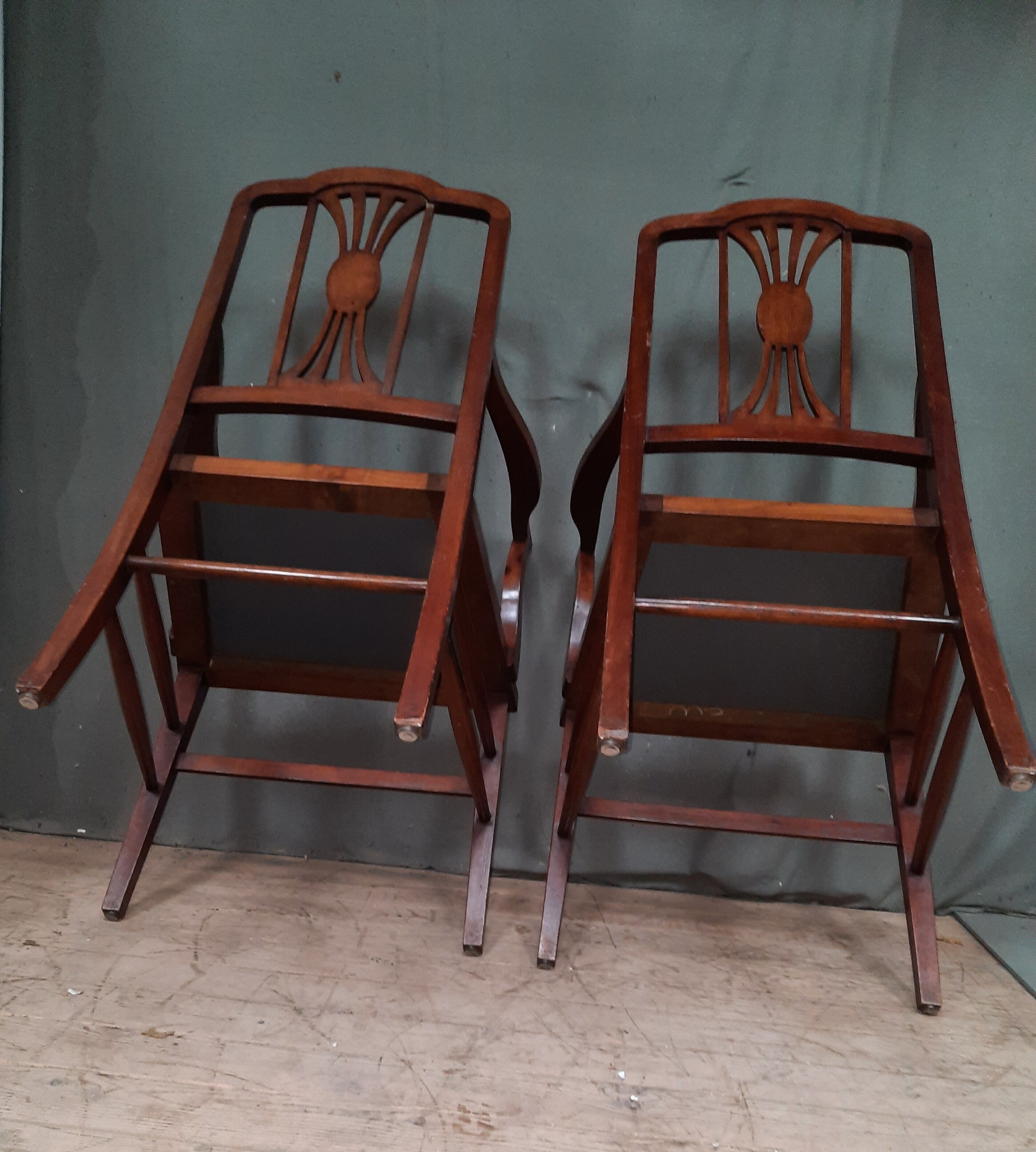 Pair of English armchairs