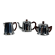 Vintage chrome-plated metal and bakelite coffee set, 1940s/50s