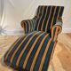 Dr Pascaud's Le Surrepos lounge chair, 1920s velvet chaise longue