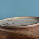 Pie or cake dish in Puisaye stoneware signed Jean-Pierre Prud'homme
