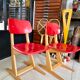 Chaise enfant Casala vintage rouge
