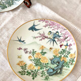 Lot 4 decorative plates porcelain Franklin mint FP Japan 1981