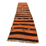 Old Turkish narrow Kilim Runner 184x39 cm shabby chic, vintage kelim