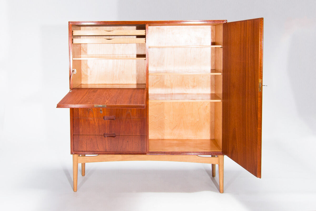Mid Century Teak & Oak Cabinet, Danish 1950’s