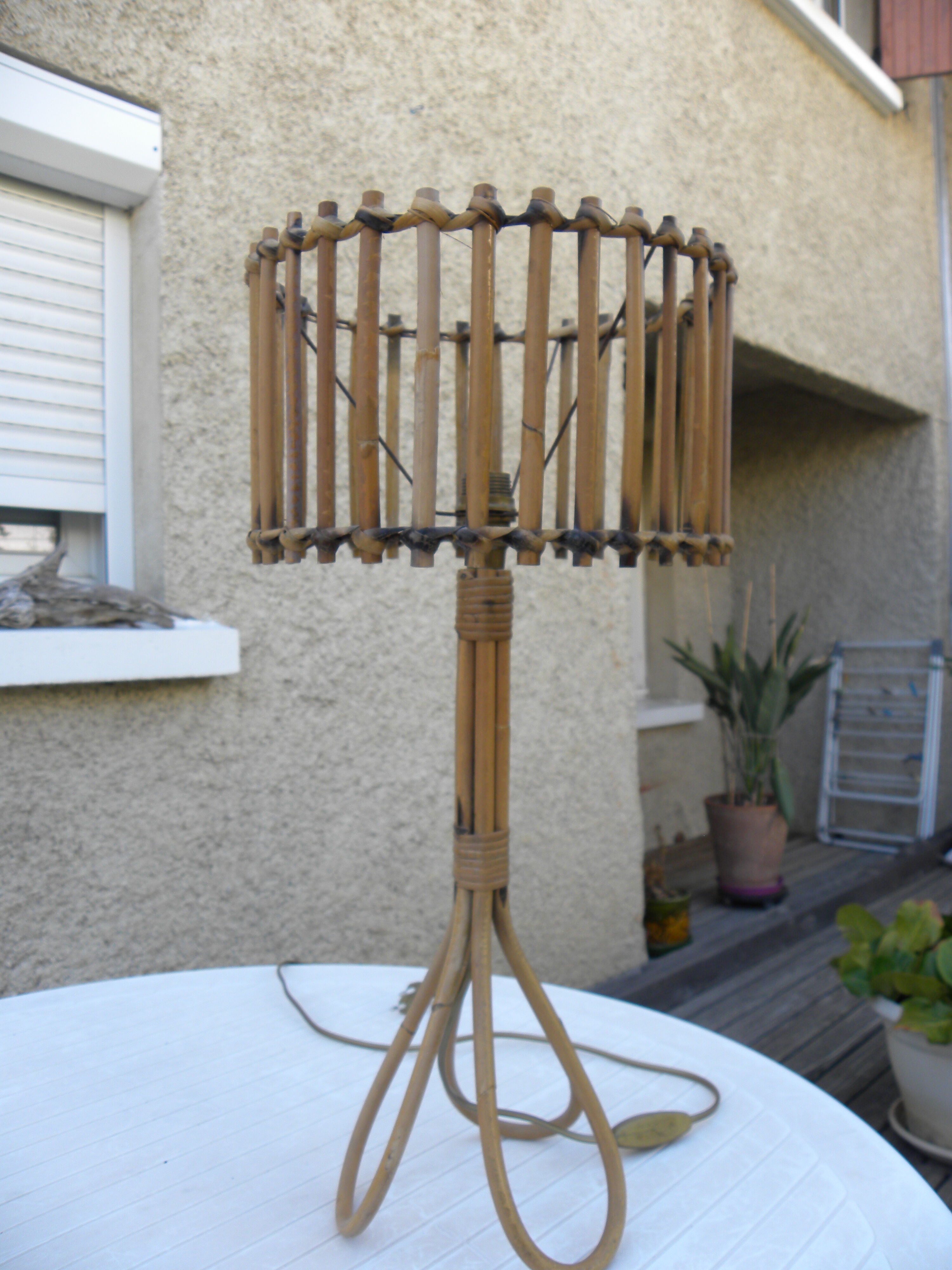 Rattan lamp year 50 60