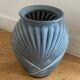 Vase  art déco en verre gris Anchor Hocking
