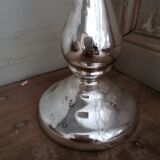 Mercurized glass candle holder