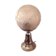 Lamp on a chrome base globe ball cut glass 1940