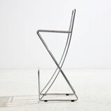 Kreuzschwinger steel bar stool by till behrens for schlubach, set of 2 (mk10476)