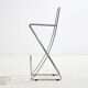 Tabouret de bar en acier kreuzschwinger par till behrens pour schlubach, lot de 2 (mk10476)