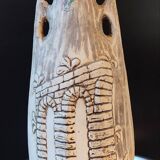 Vase signed EVA-SUD Mod. Dep vintage Italian ceramic