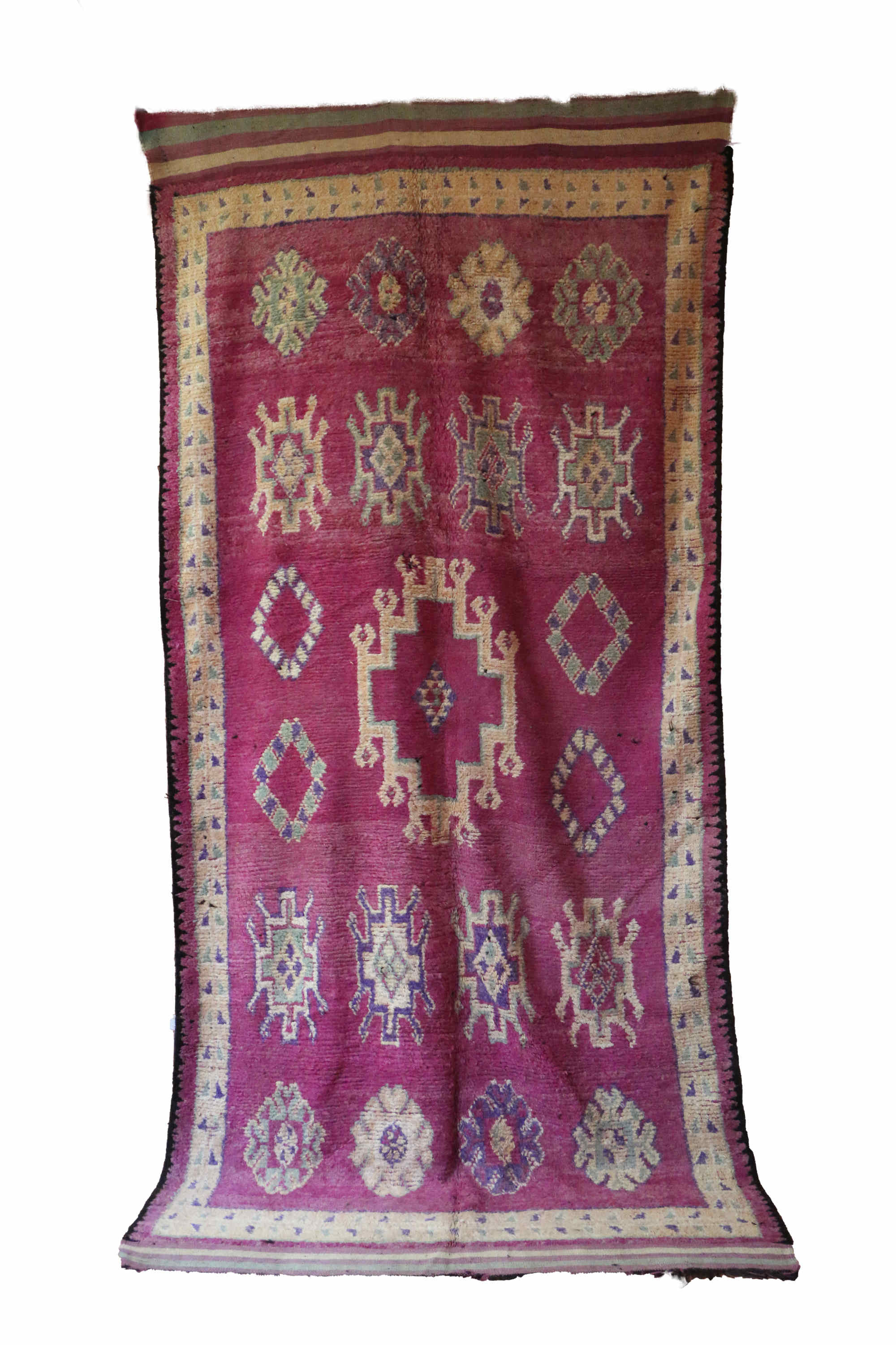 Tapis marocain ancien 182 x 392 cm