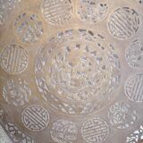 Openwork brass top. China 19 century. 12 sides. Asian art.