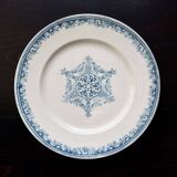 Antique ironstone plate from Creil and Montereau - Guirlande service
