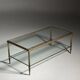 Mid-century glass coffee table
