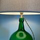 Lady Jeanne green table lamp electrified to nine