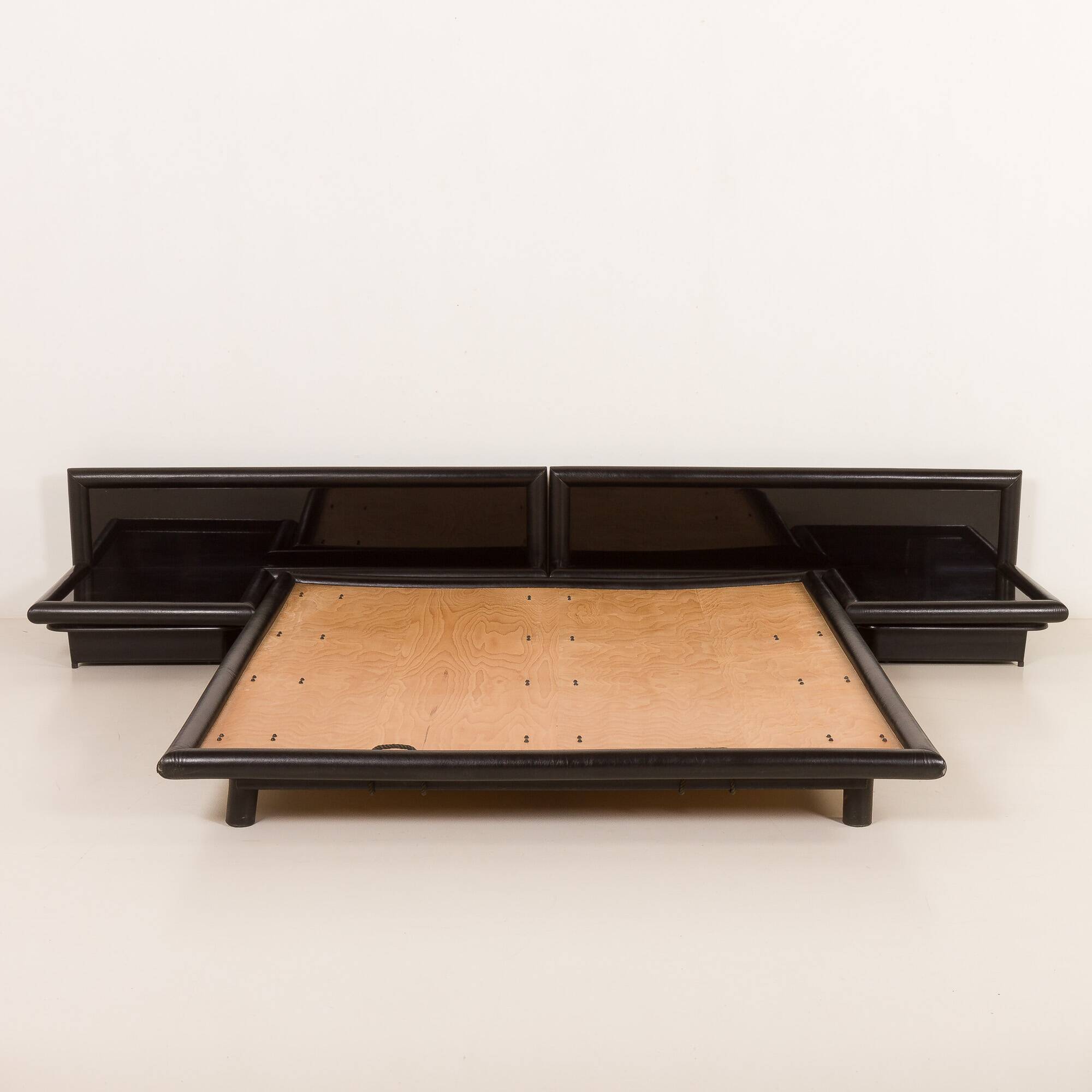 Lit Morna avec tables de chevet par Afra et Tobia Scarpa pour Molteni, années 1970.